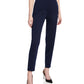 Calça feminina St. John de lã mista, azul, tamanho 2