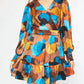 Entro - Printed Long Sleeve Mini Dress