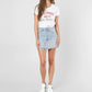 Levi'S - Denim Distressed Raw Hem Cotton Mini Skirt