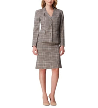 Jaqueta marrom feminina Tahari ASL tamanho 6