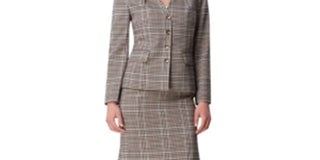 Jaqueta marrom feminina Tahari ASL tamanho 6