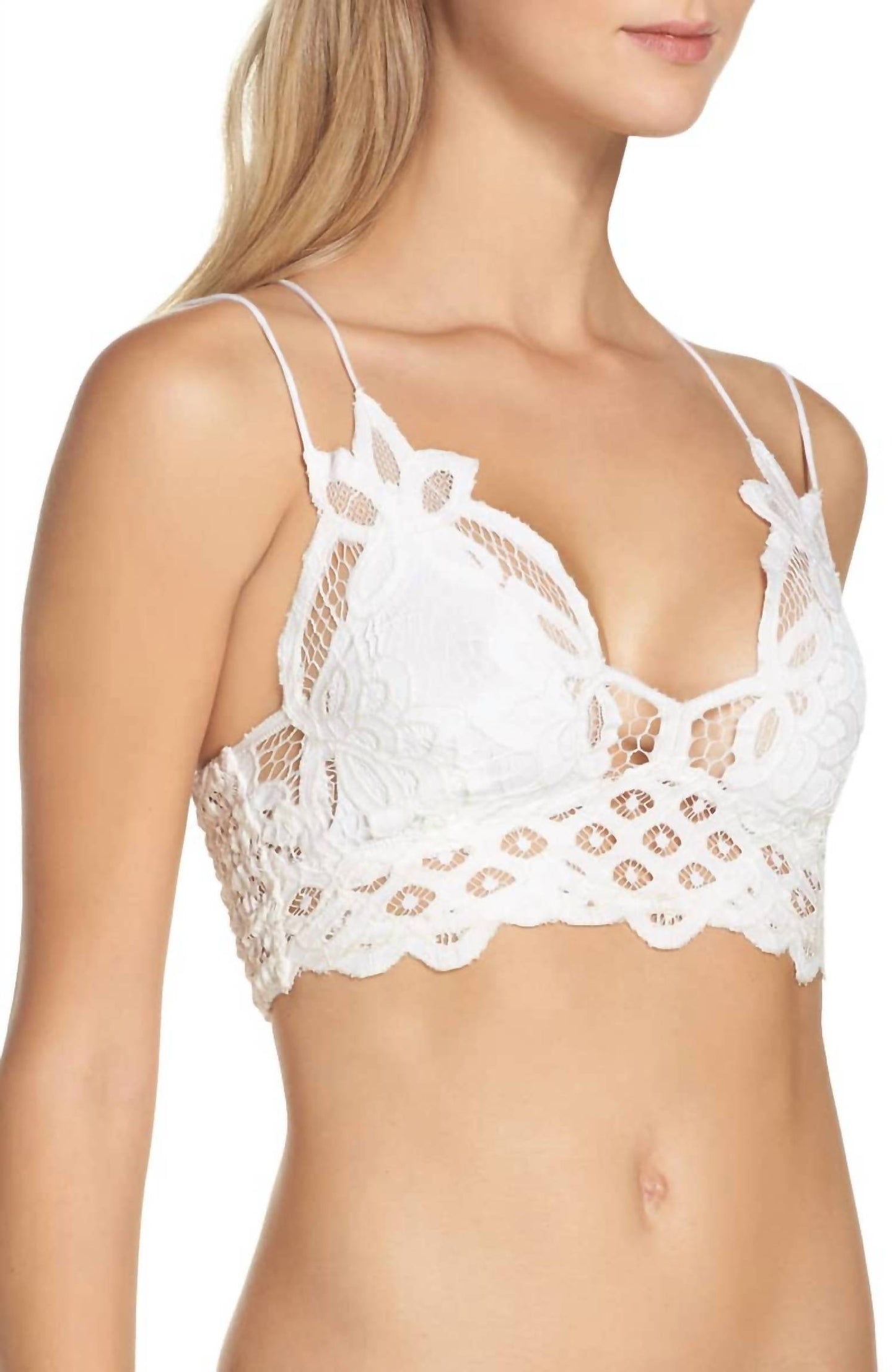 Free People - Adella Longline Lace Bralette