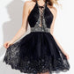 Rachel Allan - Lace Open Back Short Prom Dress