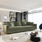 4 Seat Sofa, Modern Comfy Upholstered Sofa Cloud Couch, Deep Seat Couches With Soft Pillows