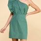 Tcec - RUFFLE SLEEVE MINI DRESS