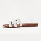 Sam Edelman - Women's Bay Leather Double E Logo Slide Sandal