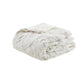 King/Cal King 3 Piece Tufted Cotton Chenille Damask Duvet Cover Set