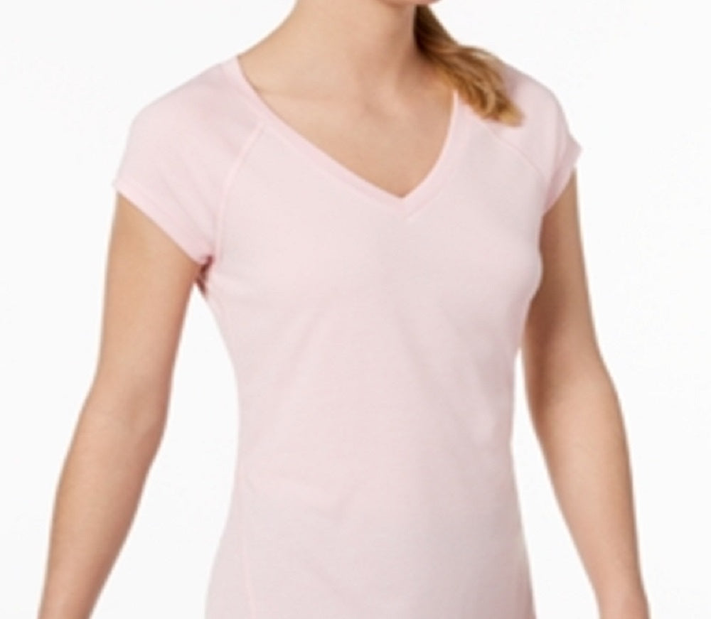 Camiseta ID Ideology Rapidry Heathered Performance Feminina Rosa Tamanho Grande