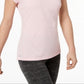 Camiseta ID Ideology Rapidry Heathered Performance Feminina Rosa Tamanho Grande