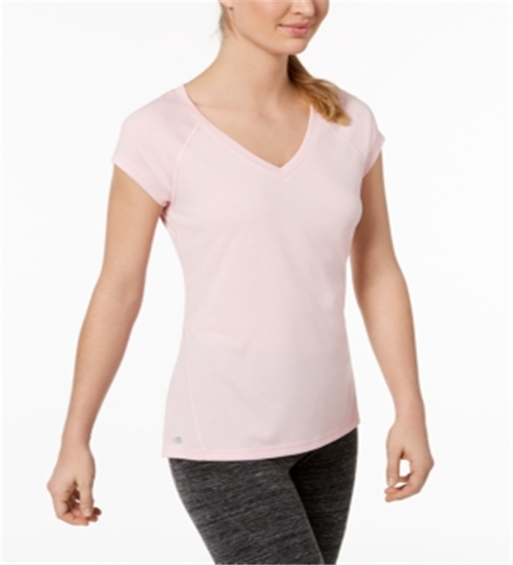 Camiseta ID Ideology Rapidry Heathered Performance Feminina Rosa Tamanho Grande