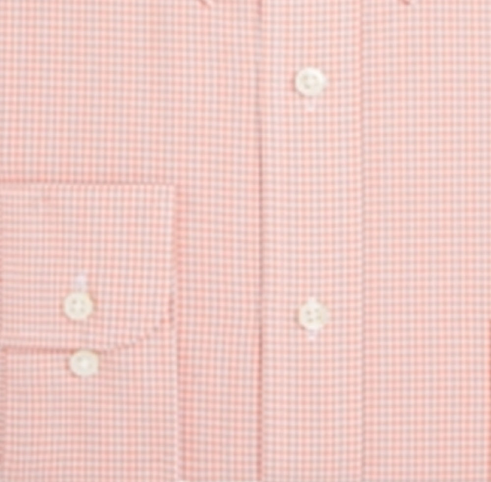 Camisa masculina de manga comprida com botões e ajuste regular Club Room, laranja, tamanho 16,5 x 32 x 33