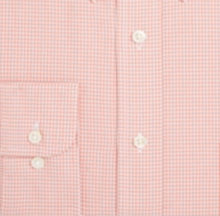 Camisa masculina de manga comprida com botões e ajuste regular Club Room, laranja, tamanho 16,5 x 32 x 33