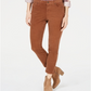 Calça de veludo cotelê com controle de barriga feminina Style &amp; Co, marrom, tamanho 4, pequena