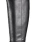Botas femininas Material Girl Damien Almond Toe High Fashion, pretas, tamanho 7 M
