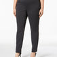 Calça skinny Alfani feminina com controle de barriga, cinza, tamanho 18W