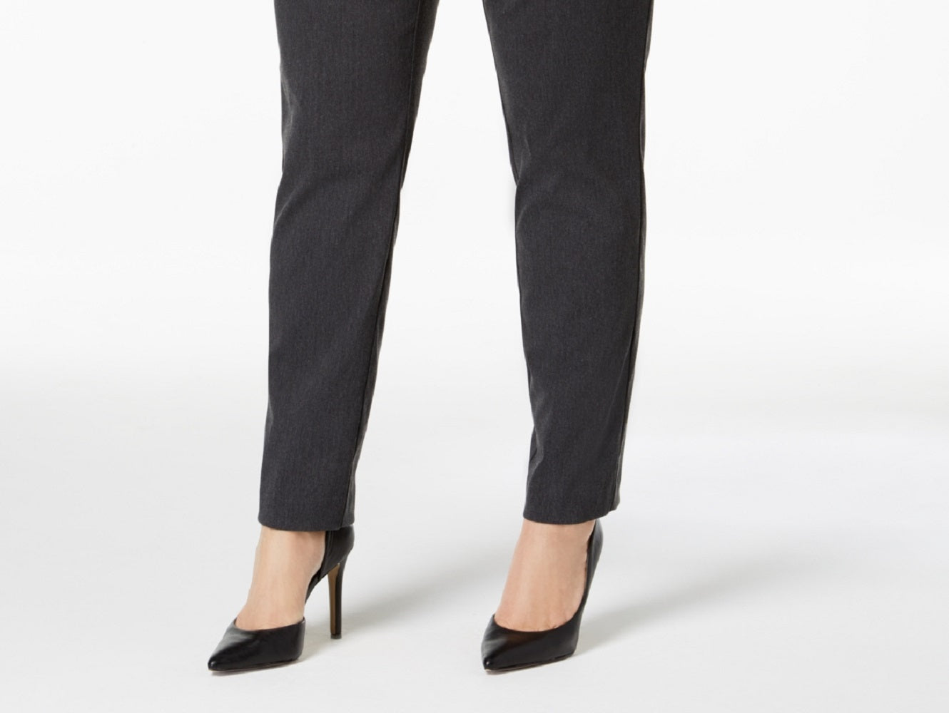 Calça skinny Alfani feminina com controle de barriga, cinza, tamanho 18W