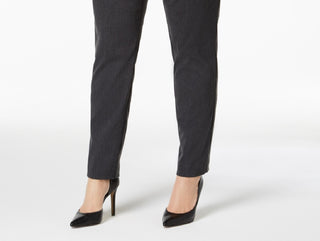 Calça skinny Alfani feminina com controle de barriga, cinza, tamanho 18W