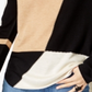 Suéter feminino colorblocked INC International Concepts marrom tamanho X-Large