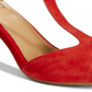 Sandálias sociais femininas Giani Bernini Claraa Memory Foam, vermelhas, tamanho 5,5