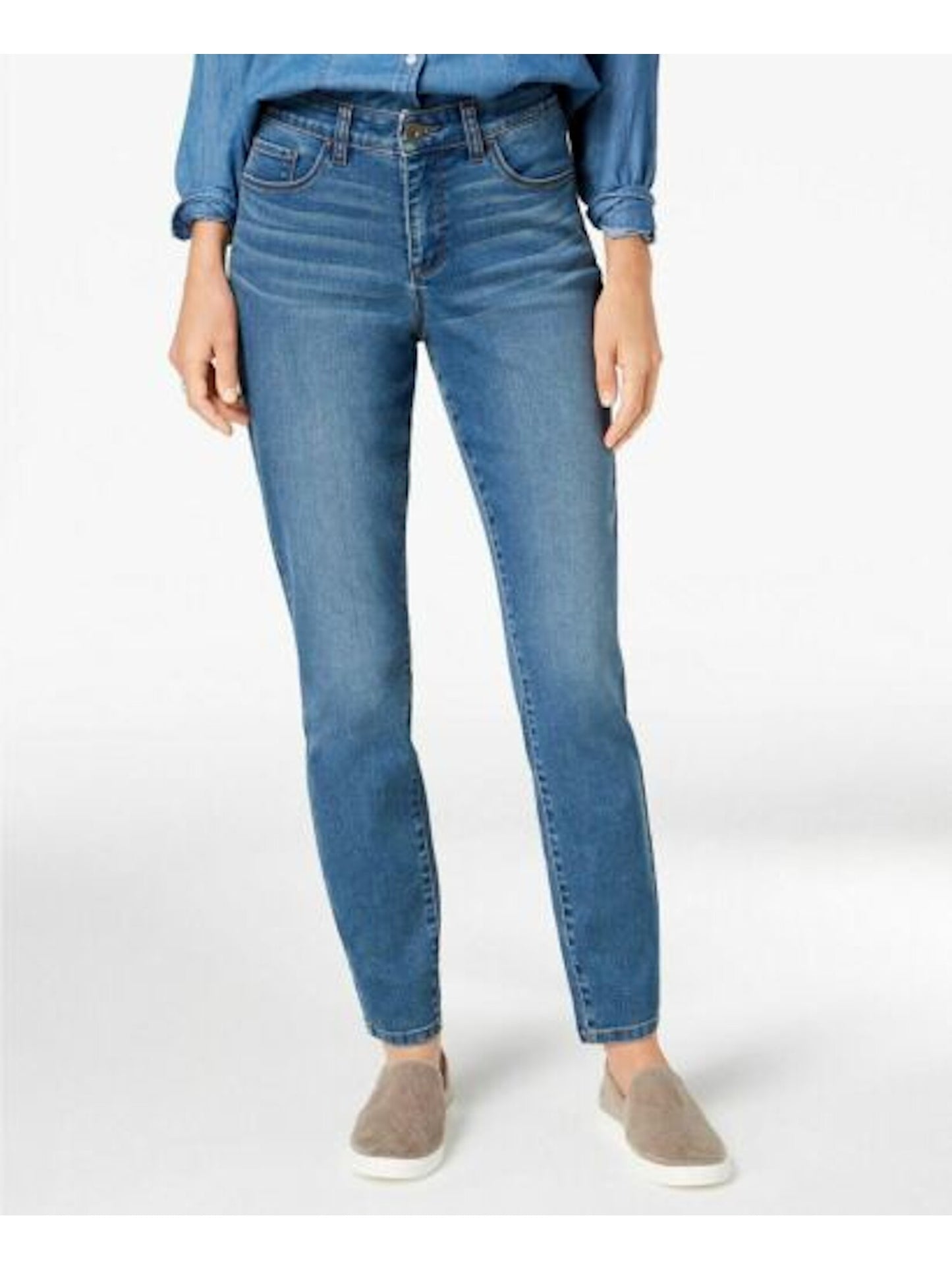 Calça jeans skinny feminina Style &amp; Co, azul, tamanho 4, pequena