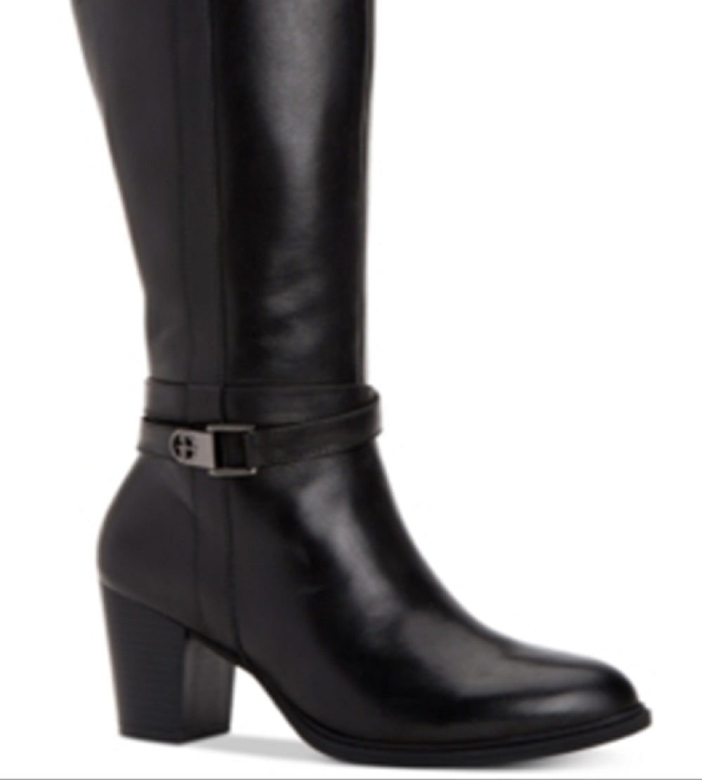 Botas femininas Giani Bernini Rizario pretas tamanho 8,5 M