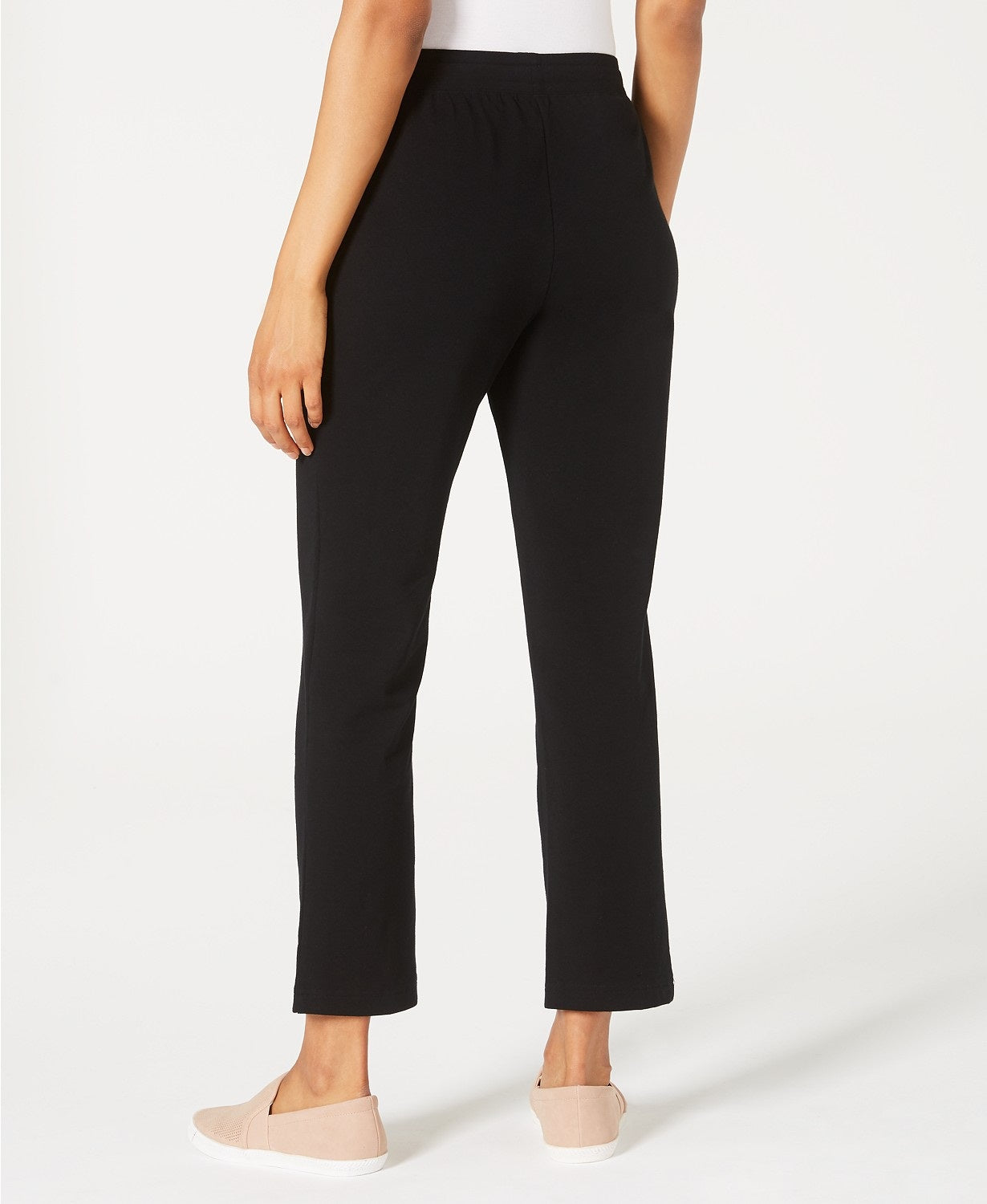 Calça Karen Scott French Terry Feminina Preta Tamanho Grande