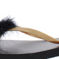 Chinelo Slide Feminino Feathere Slide da INC International Concepts Preto Tamanho Médio