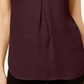 Blusa feminina com pregas invertidas INC International Concepts, vinho, tamanho XX-grande