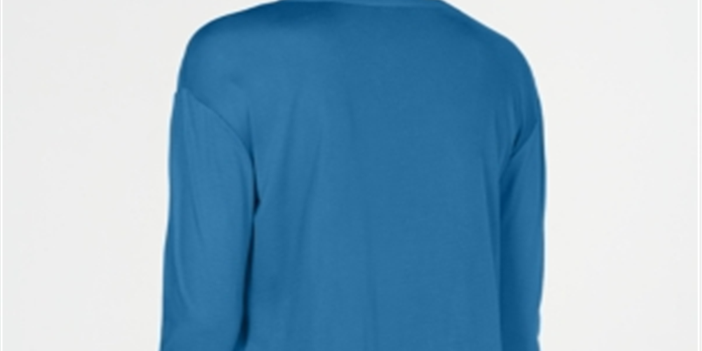 Blusa feminina com decote dividido e manga comprida, tamanho pequeno e grande, da INC International Concepts