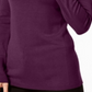 JM Collection Suéter Feminino com Punho Enfeitado Roxo Tamanho Pequeno Médio