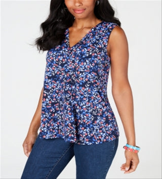 Blusa feminina Charter Club com manga dolman e estampa paisley, azul, tamanho extragrande