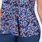 Blusa feminina Charter Club com manga dolman e estampa paisley, azul, tamanho extragrande