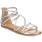 Sandálias Westley Gladiator Femininas Material Girl Cinza Tamanho 6,5 M