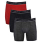 Pacote com 3 cuecas boxer Sean John Performance masculinas, pretas, tamanho pequeno