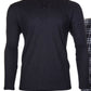 Conjunto de calça térmica masculina Isotoner Signature, preta, tamanho 29x30
