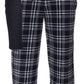Conjunto de calça térmica masculina Isotoner Signature, preta, tamanho 29x30