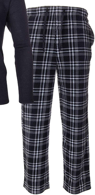 Conjunto de calça térmica masculina Isotoner Signature, preta, tamanho extragrande