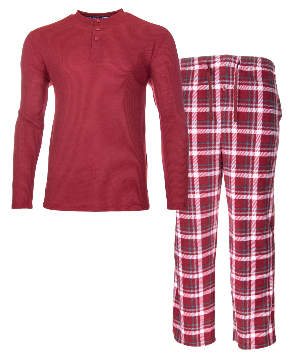 Conjunto de calça térmica masculina Isotoner Signature, vermelha, tamanho X-G