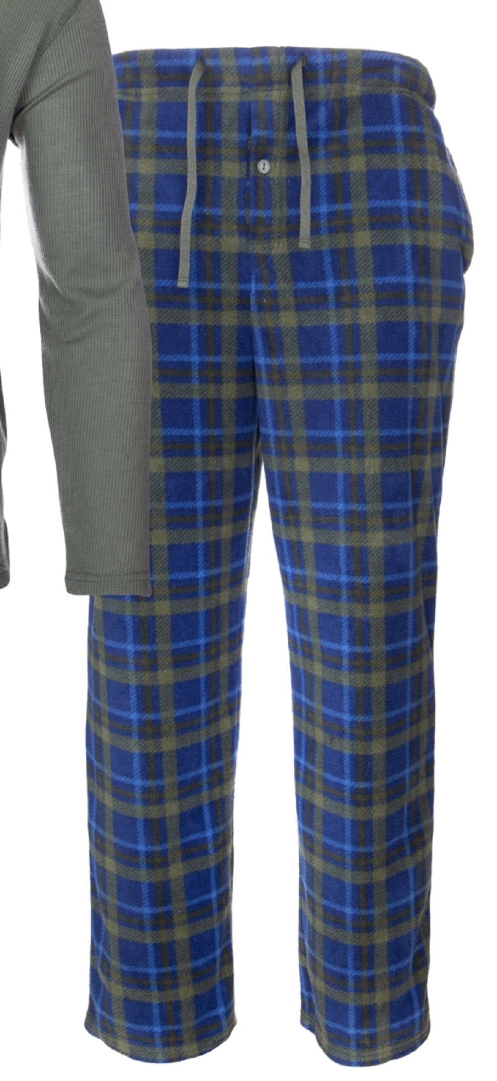 Conjunto de calça térmica masculina Isotoner Signature, azul, tamanho grande