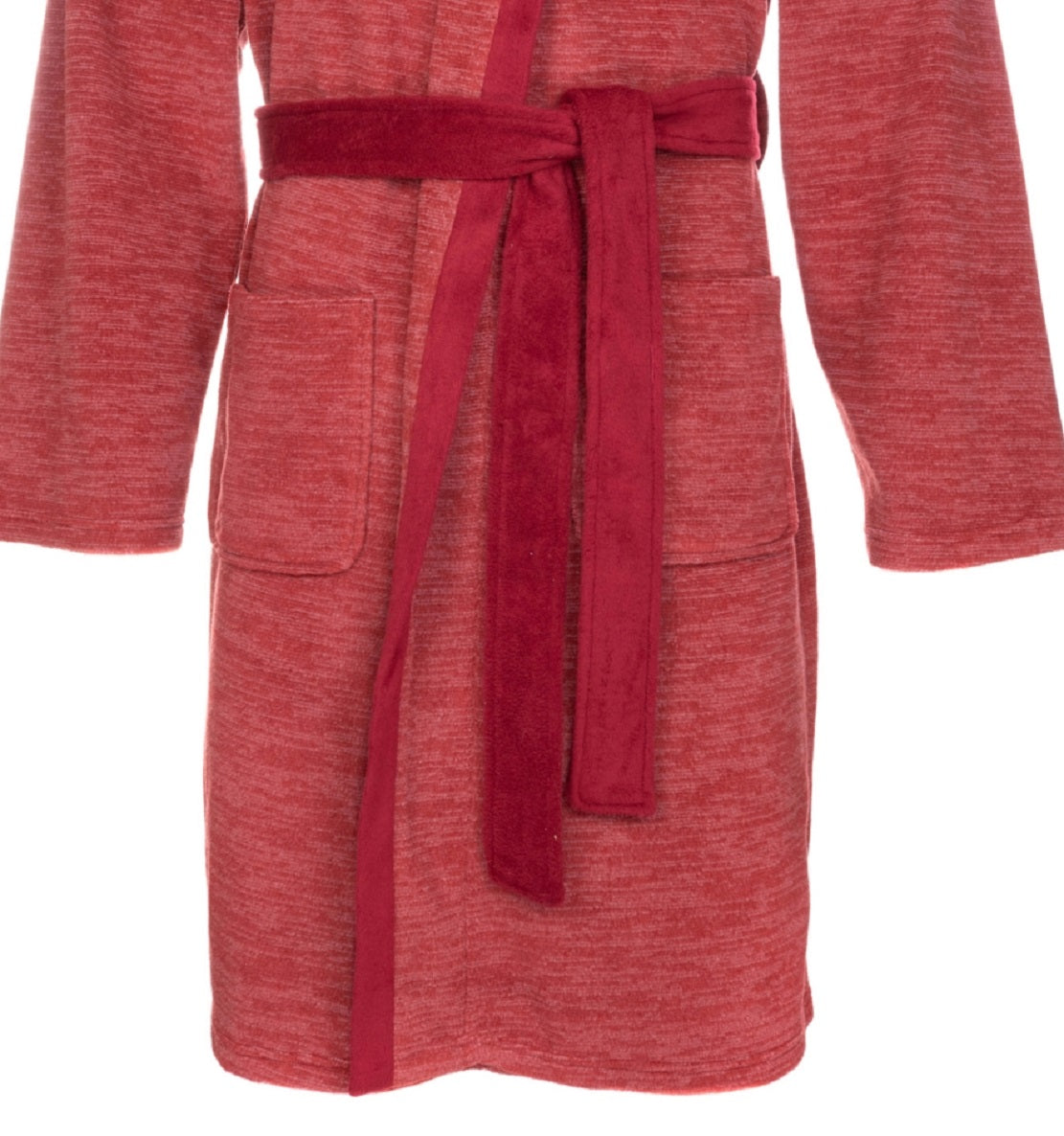 Isotoner Signature Robes Masculinos Vermelhos Tamanho Médio