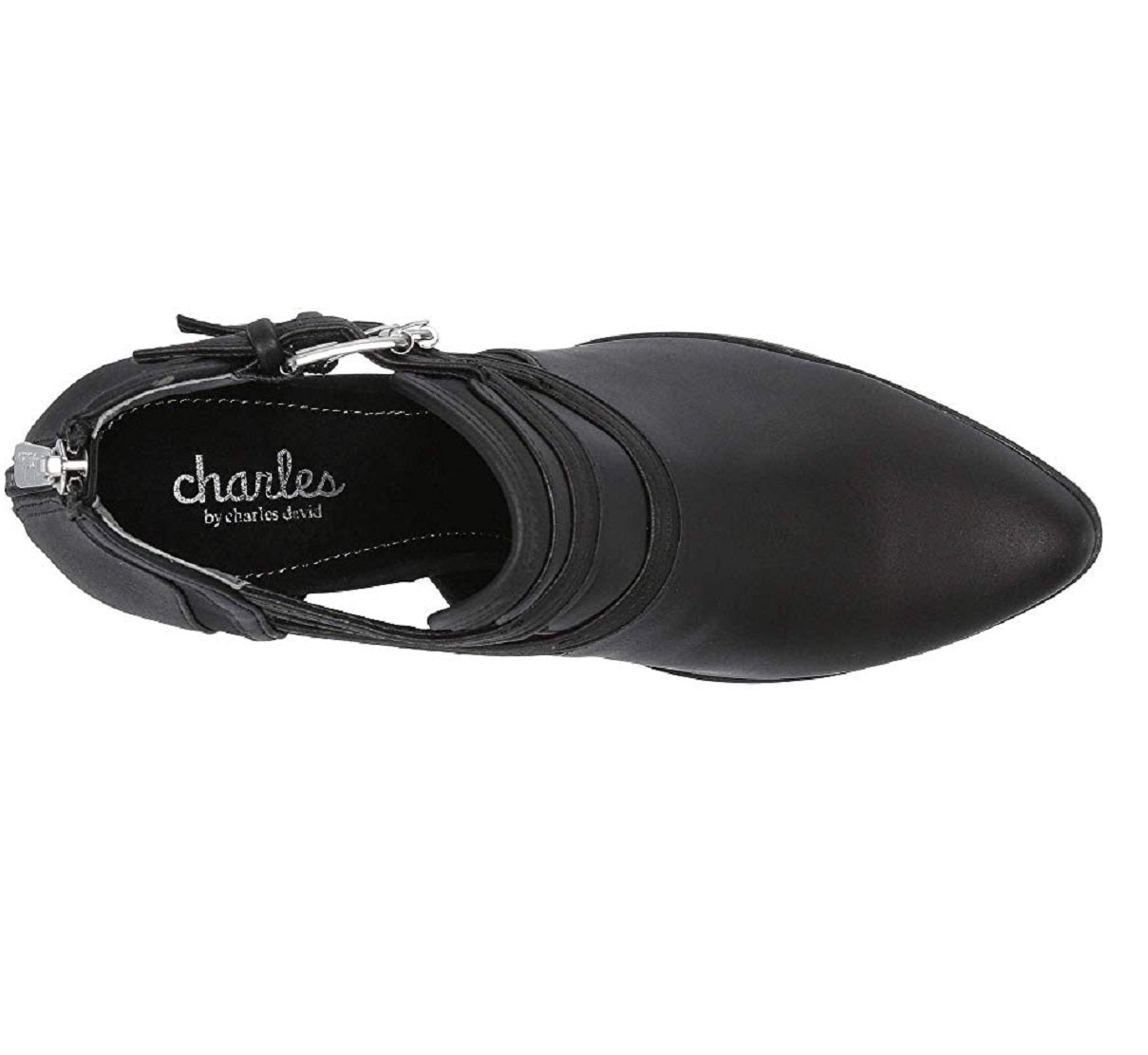 Botas navais femininas Charles by Charles David, pretas, tamanho 10M