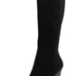 Bota feminina Charles By Charles David Energy Wedge de cano alto, preta, tamanho 5,5 M