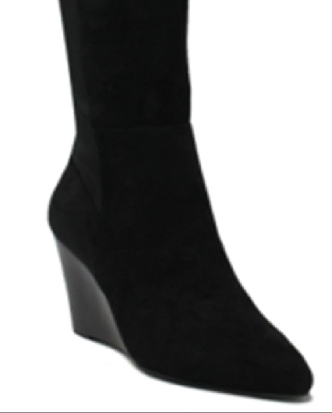 Bota feminina Charles By Charles David Energy Wedge de cano alto, preta, tamanho 5,5 M