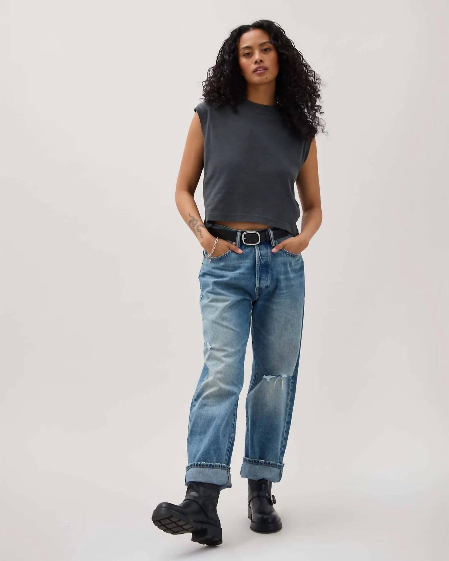 Richer Poorer - Michelle Relaxed Muscle Tee