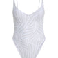 Gigizara - Calico One Piece Swimsuit Print Pattern & Underwire Support
