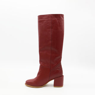 Stivali New York - Botas de couro Cleo femininas até o joelho