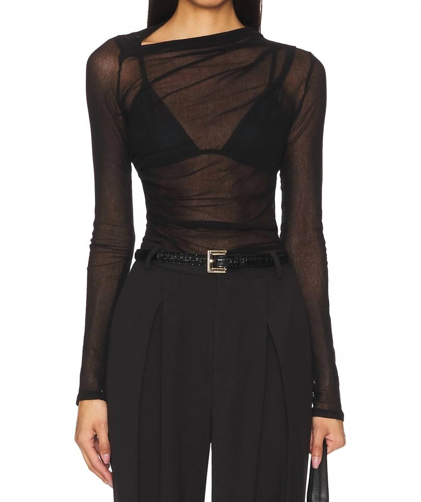 Enza Costa - Cotton Mesh Slash Top