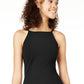 Vestido assimétrico com bainha brilhante BCX Junior's, preto, tamanho pequeno