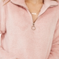 Blusa Self Esteem Junior com zíper frontal e zíper, tamanho médio, rosa