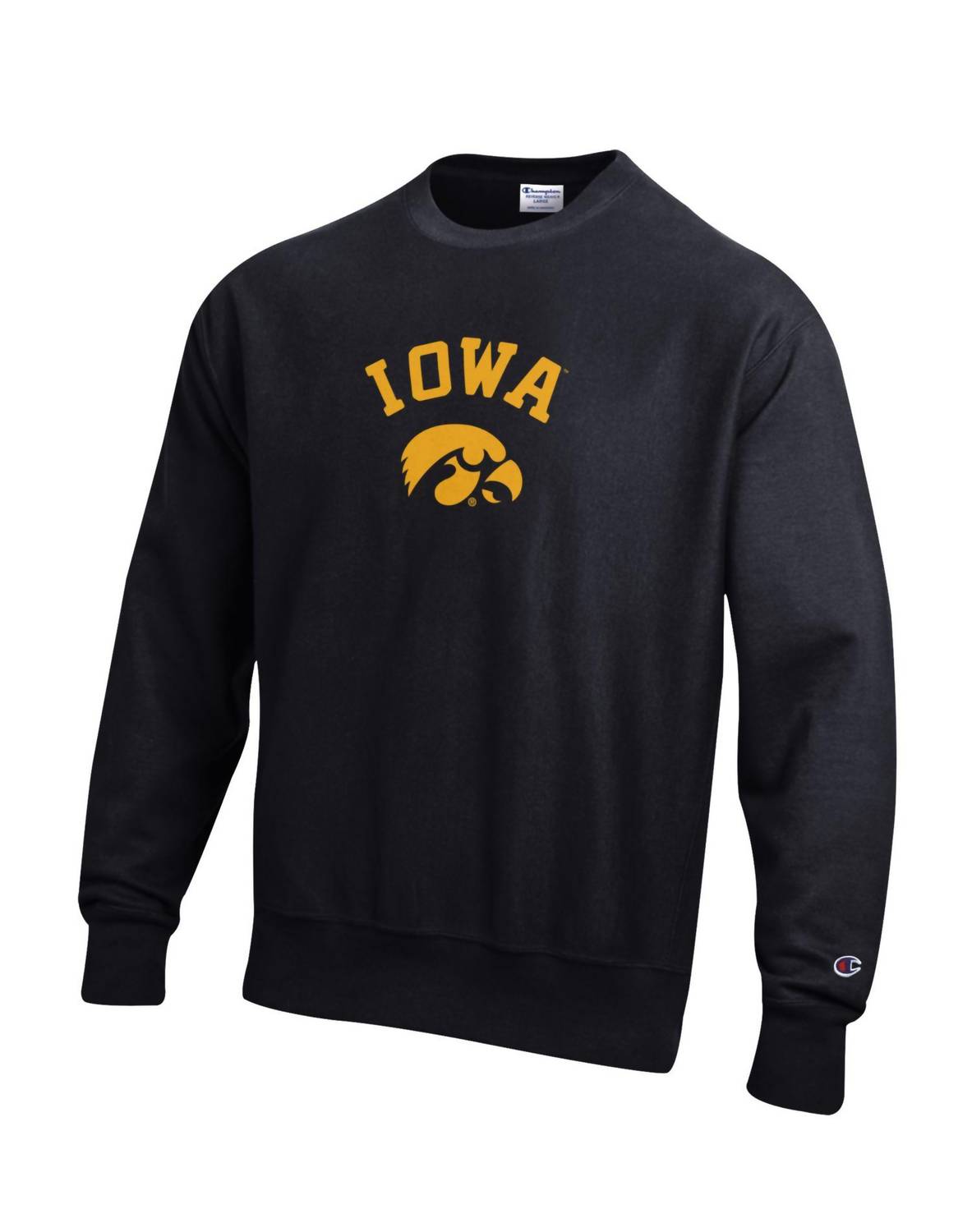 Champion - Reverse Weave Crewneck Iowa Hawkeyes Black